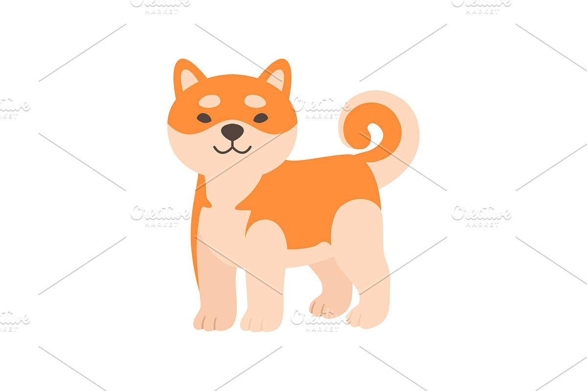 Cute Shiba Inu Dog, Adorable Funny in Illustrations - product preview 8