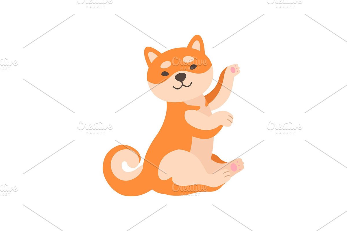 Shiba Inu Dog, Cute Adorable Japan in Illustrations - product preview 8