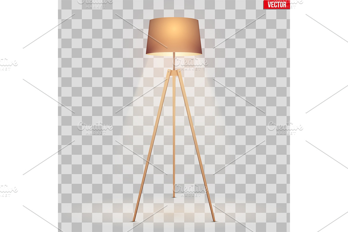 Decorative Floor Lamp Tripod in Graphics - product preview 8