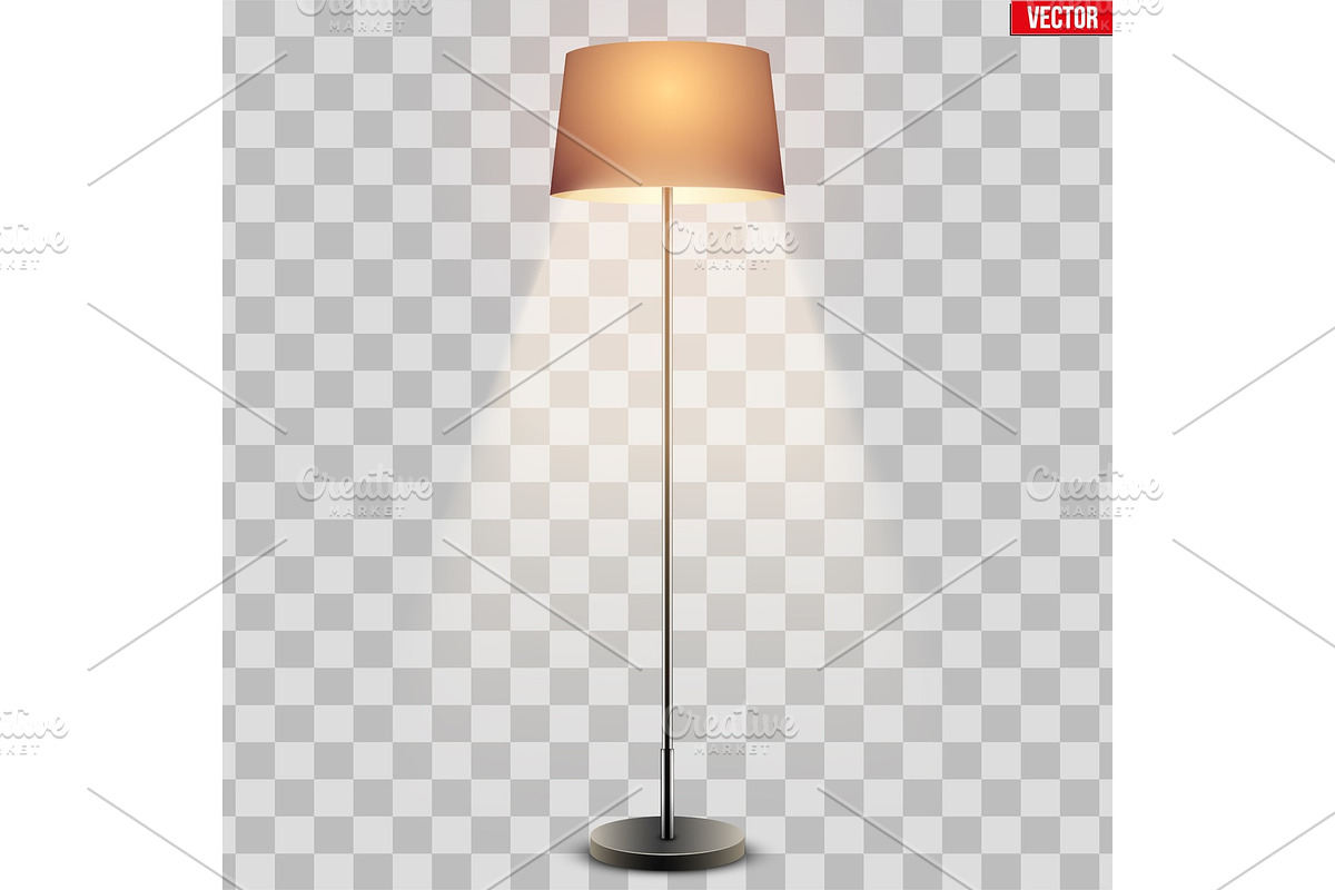 Classic Floor Lamp with Shade in Objects - product preview 8