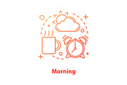 Morning concept icon