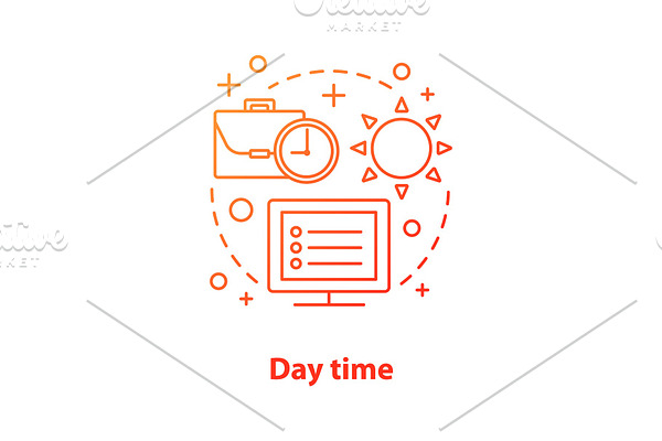 Day time concept icon