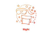Night concept icon