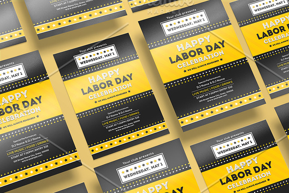 Labor Day Flyer - V1001 in Flyer Templates - product preview 2