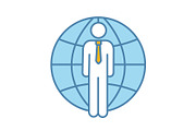 International business color icon