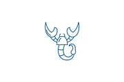 Scorpio zodiac sign line icon