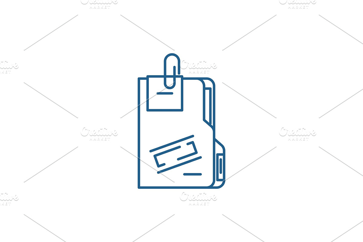 Secret archive line icon concept in Illustrations - product preview 8