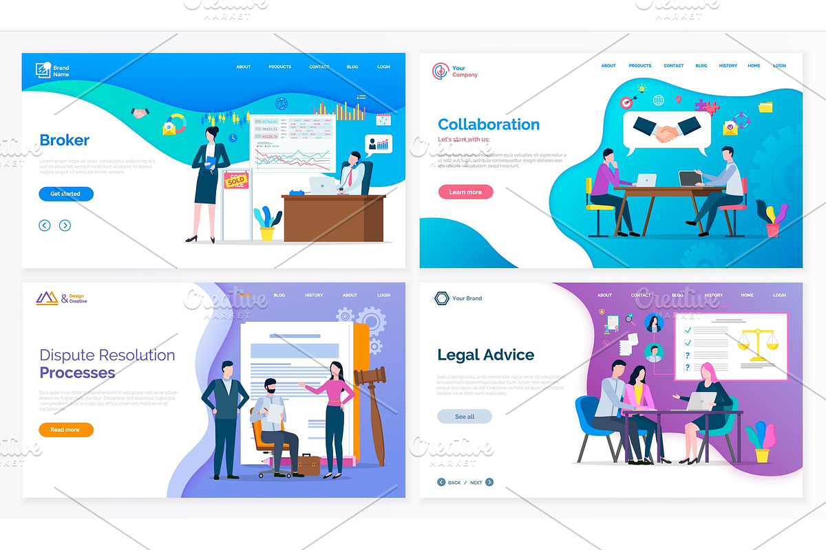 Dispute Resolution or Legal Advice in Illustrations - product preview 8