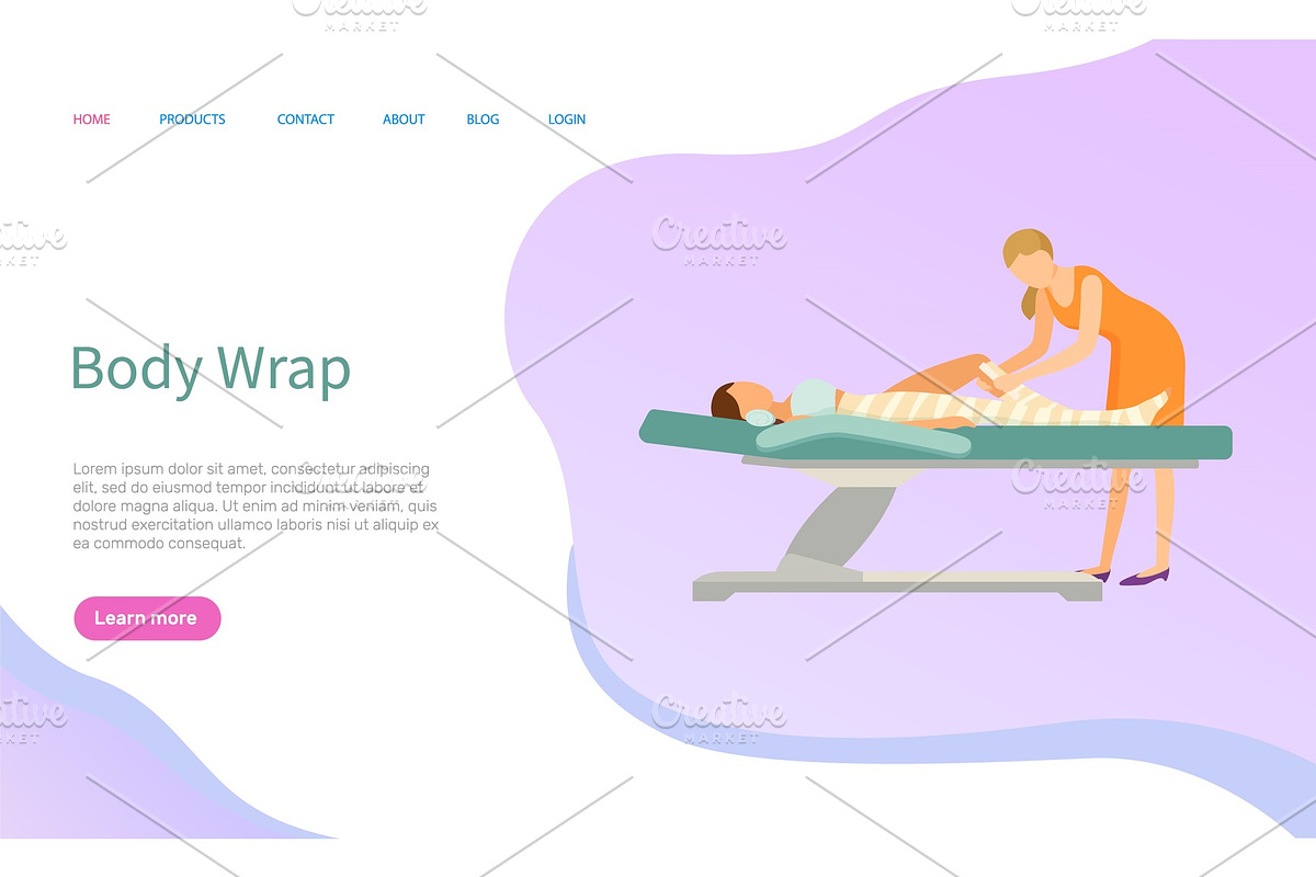Body Wrap, Beauty Procedure and Skin in Illustrations - product preview 8