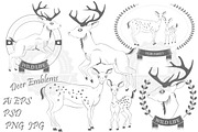 Deer emblems