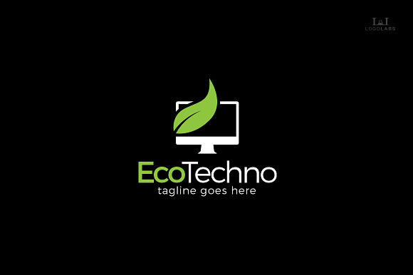 Eco Techno Logo in Logo Templates - product preview 1