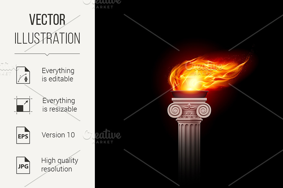Flaming Torch in Graphics - product preview 8