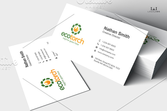 Eco Torch Logo in Logo Templates - product preview 3