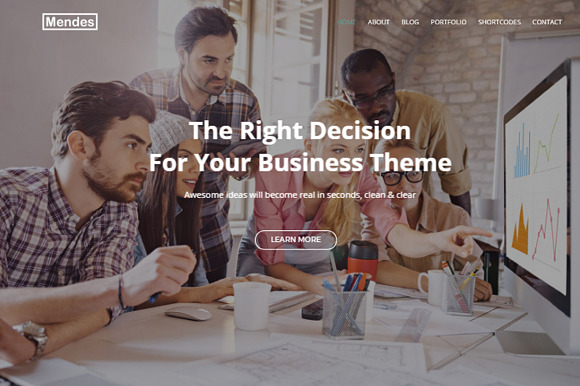 Mendes Multipurpose Blog & Portfolio in WordPress Business Themes - product preview 5