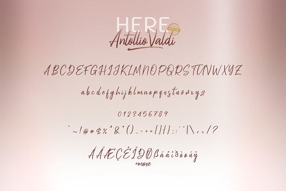 Here Antollio Valdi Font Duo in Script Fonts - product preview 6