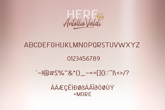 Here Antollio Valdi Font Duo in Script Fonts - product preview 7
