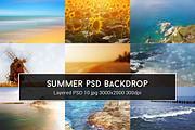 Summer PSD Backdrop