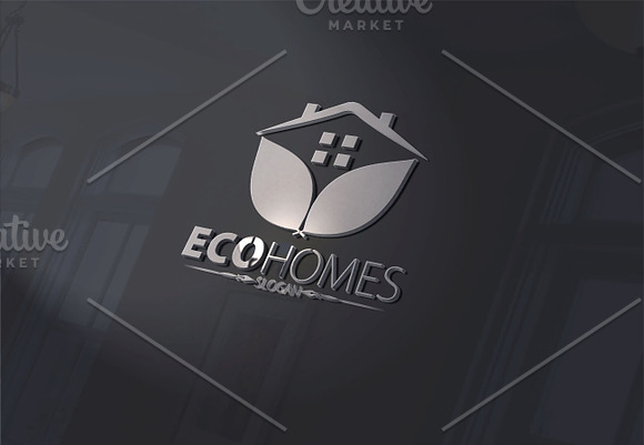 Green Eco Home Version3 in Logo Templates - product preview 1