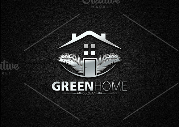 Green Home Logo in Logo Templates - product preview 2