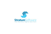 Stratum Software Logo Template