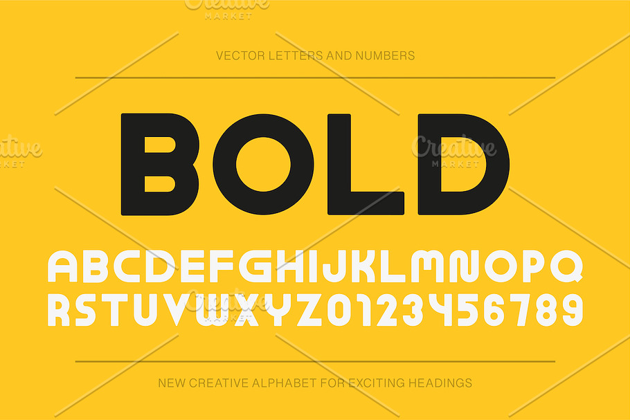 Modern bold english alphabet in Display Fonts - product preview 8