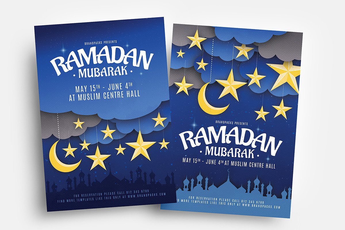 Ramadan Mubarak Flyer Templates in Flyer Templates - product preview 8