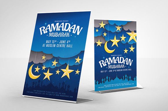 Ramadan Mubarak Flyer Templates in Flyer Templates - product preview 1