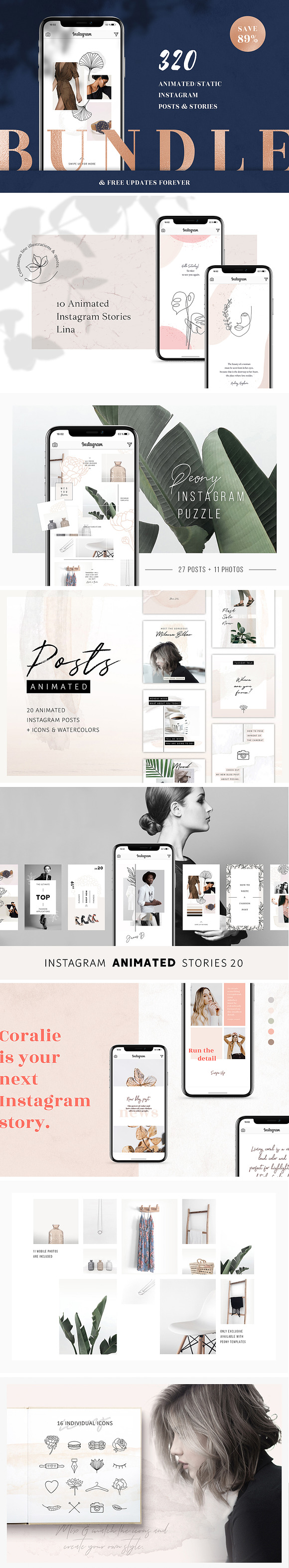 Entire Instagram Templates in Instagram Templates - product preview 22