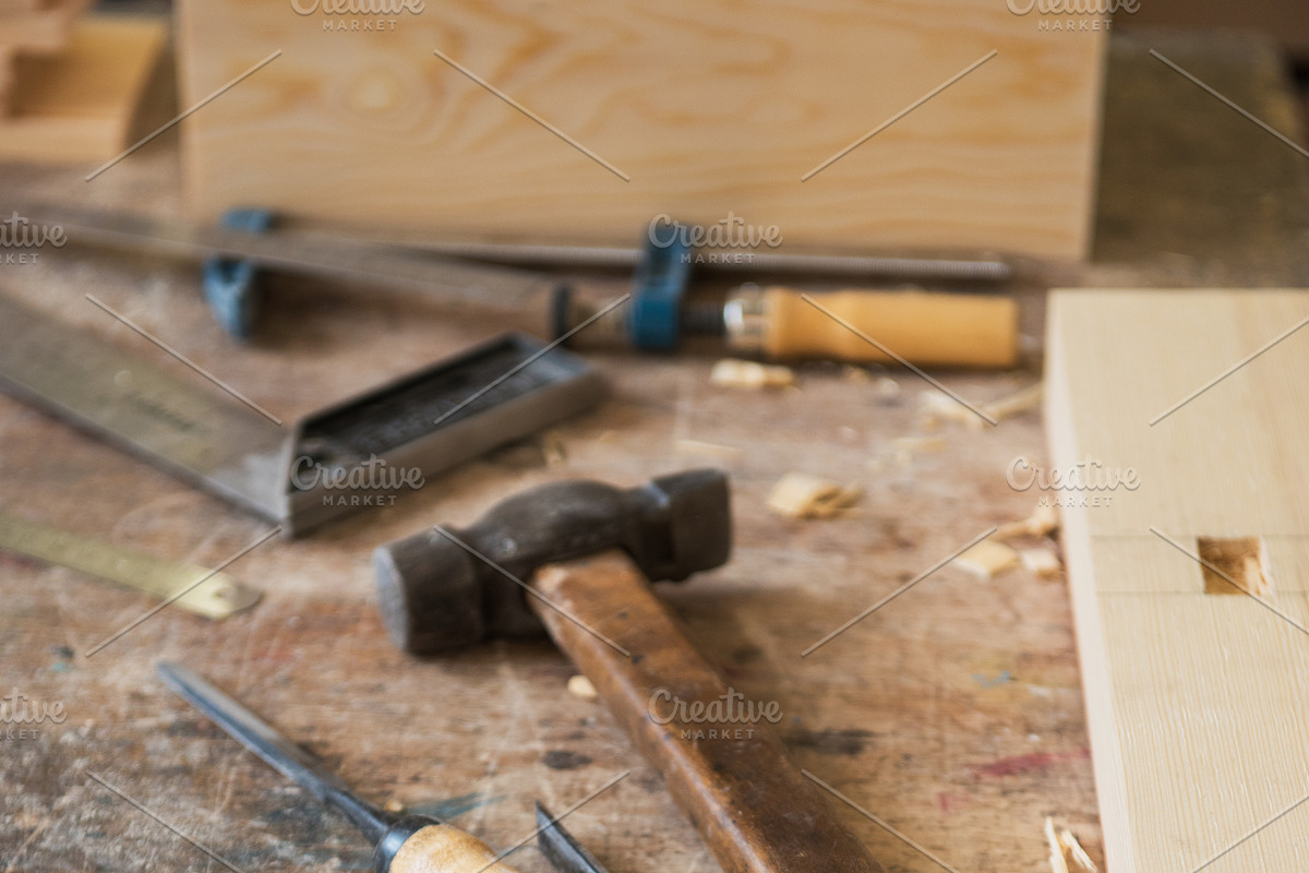 Tools for wooden work in Graphics - product preview 8