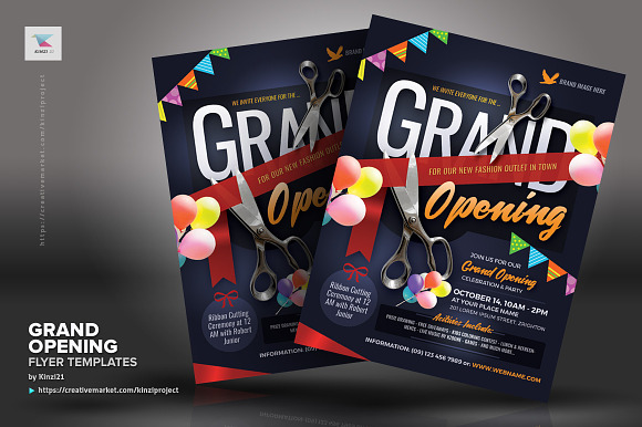 Grand Opening Flyer Templates in Flyer Templates - product preview 1