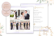 PSD Wedding Photo Card Template #4