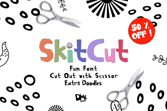 SkitCut - Fun Cut Font in Fun Fonts - product preview 8