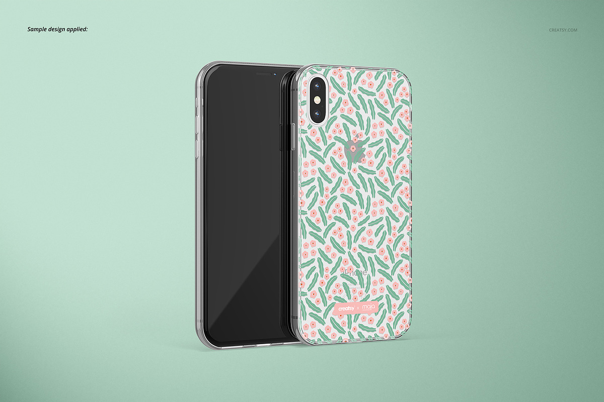 Download iPhone XS Clear Case Mockup Set | Creative Product Mockups ...