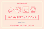 Line Icons – Marketing
