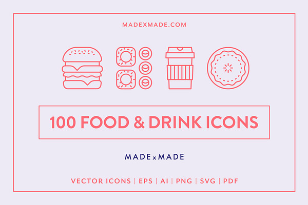Line Icons – Food & Drink