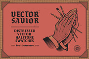 Vector Savior Halftone Swatches