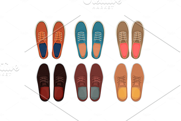 Set of shoes. Vector icons. in Objects - product preview 2