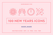 Line Icons – New Years Eve