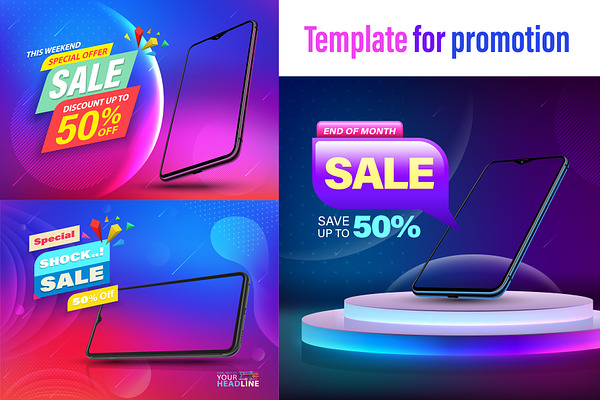 Sale advertising template