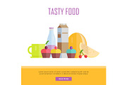 Tasty Food Concept Web Banner