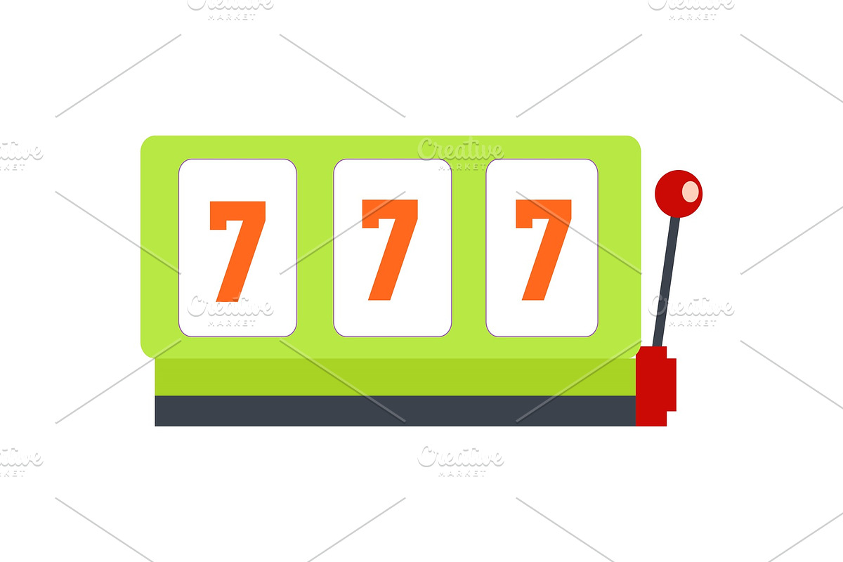Classic Gambling Slot Machine Vector in Objects - product preview 8