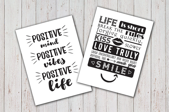 8 Inspirational quotes bundle in Illustrations - product preview 1