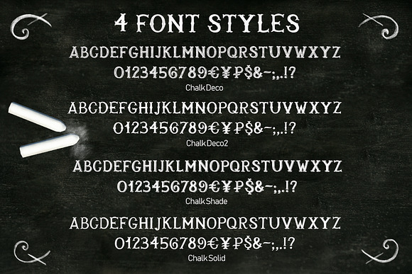 Chalk SVG font in Chalkboard Fonts - product preview 2