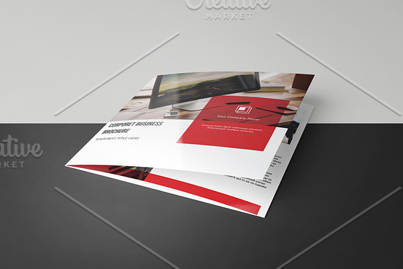 Square Trifold Brochure V868 in Brochure Templates - product preview 3