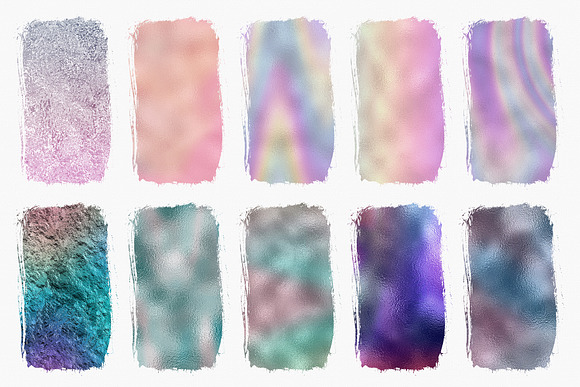 Iridescent Holographic Foil Textures in Textures - product preview 1