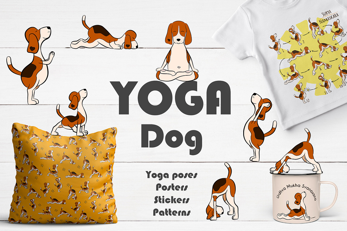 Yoga Dog collection in Illustrations - product preview 8