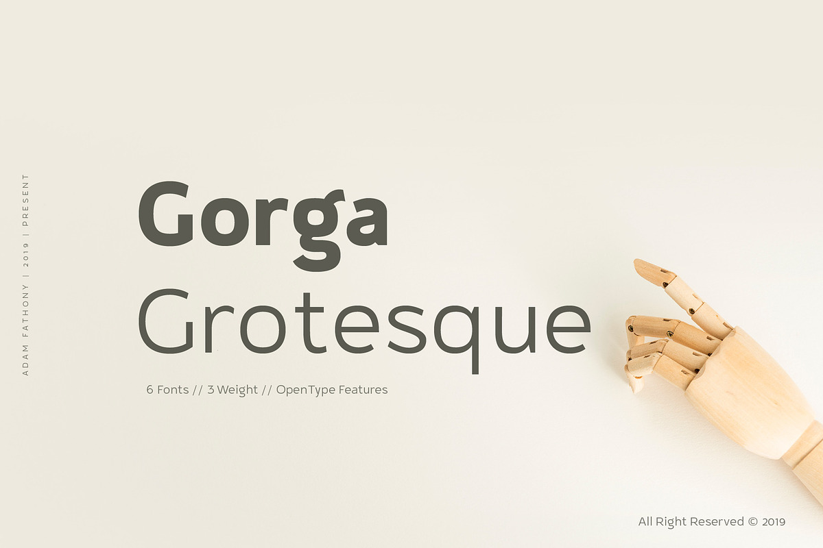 Gorga Grotesque in Roman Fonts - product preview 8