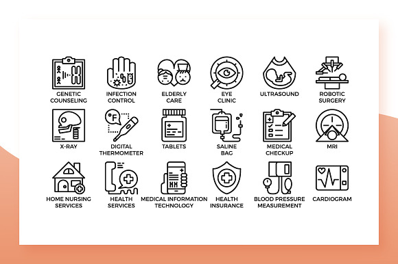 Hospital & Health Icons in Illustrations - product preview 2