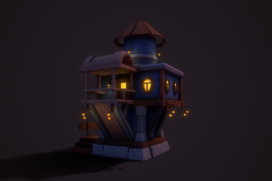 Fantasy Teapot House in Urban - product preview 1