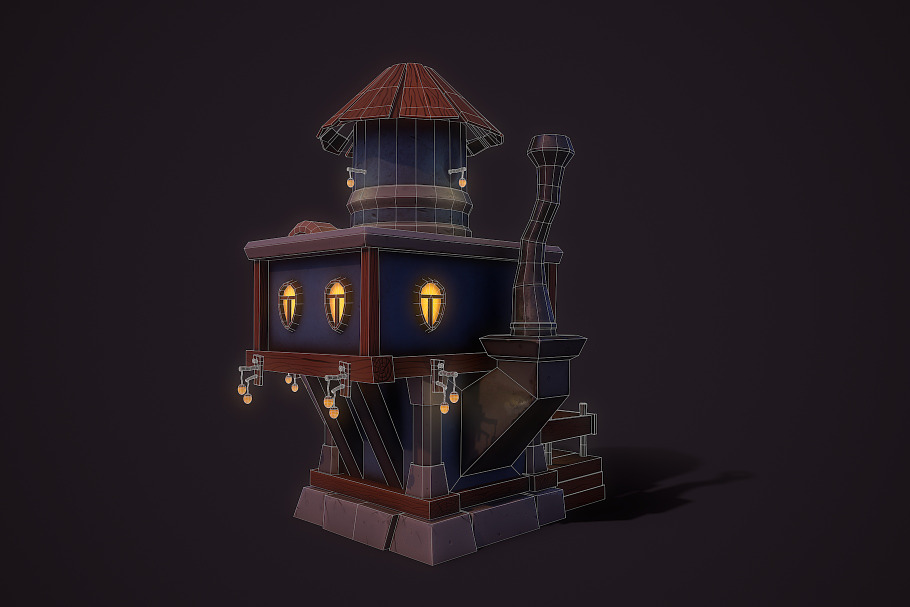 Fantasy Teapot House in Urban - product preview 11
